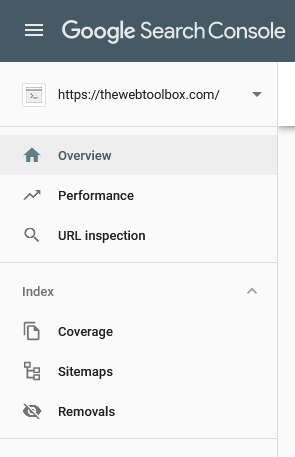 Open the Google Search Console